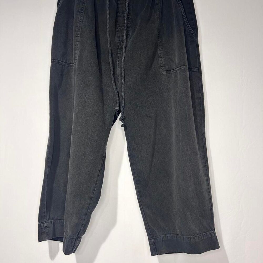 Women's Black and Grey Trousers